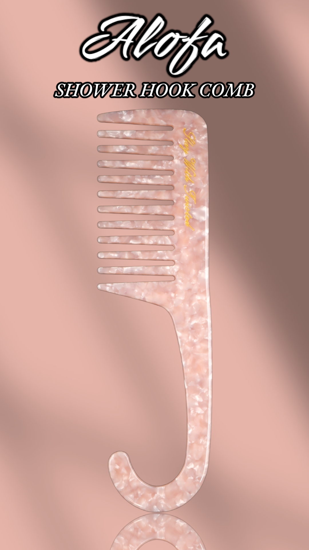 Alofa Shower Hook Comb | Acetate Comb