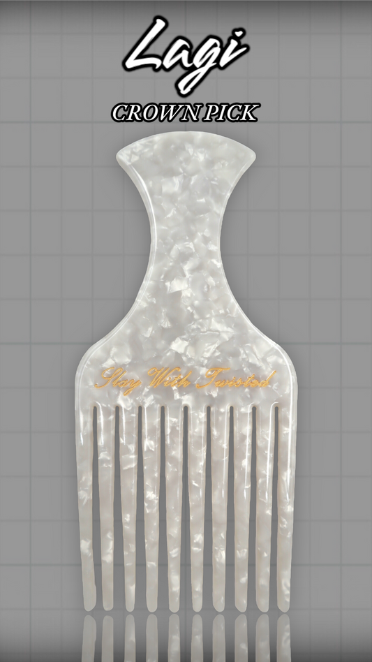 Lagi Crown Pick | Acetate Comb Pick