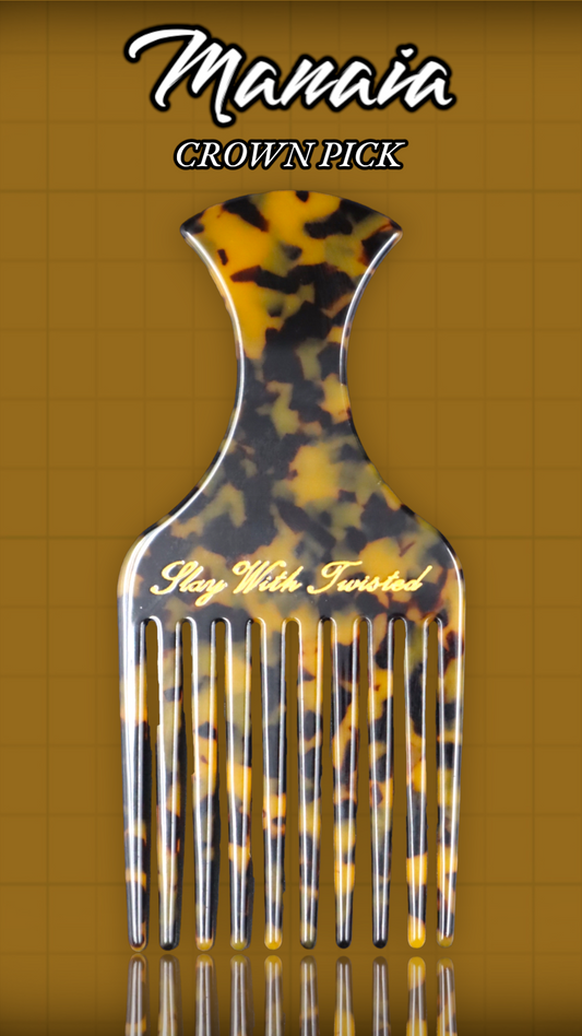 Manaia Crown Pick | Acetate Hair Comb Pick