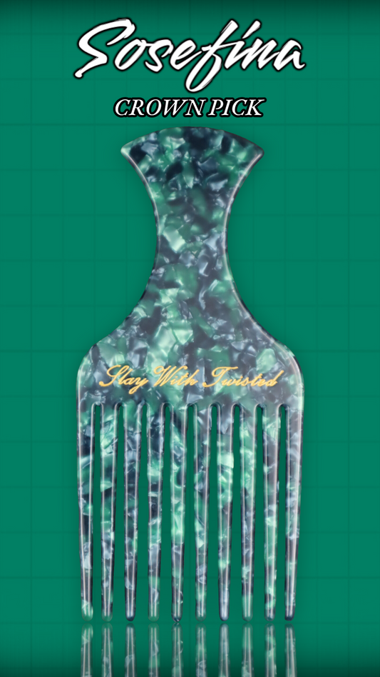 Sosefina Crown Pick | Acetate Hair Comb Pick