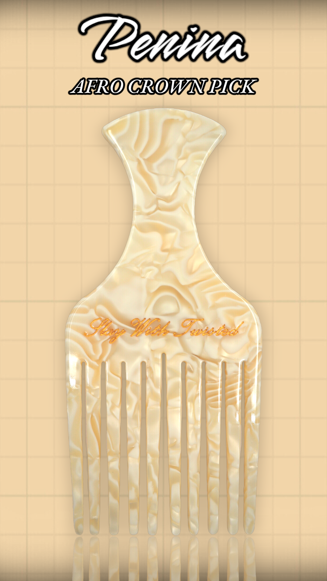 Penina Crown Pick | Acetate Comb