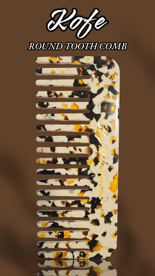 Kofe Round Tooth Comb | Acetate Comb
