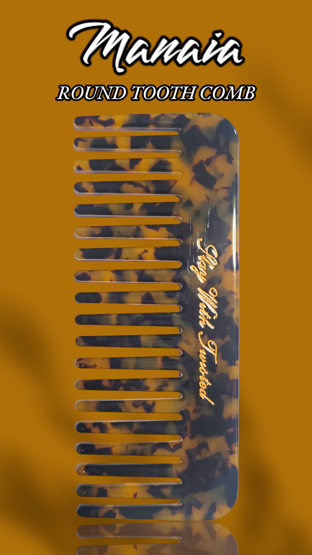Manaia Round Tooth Comb | Acetate Comb
