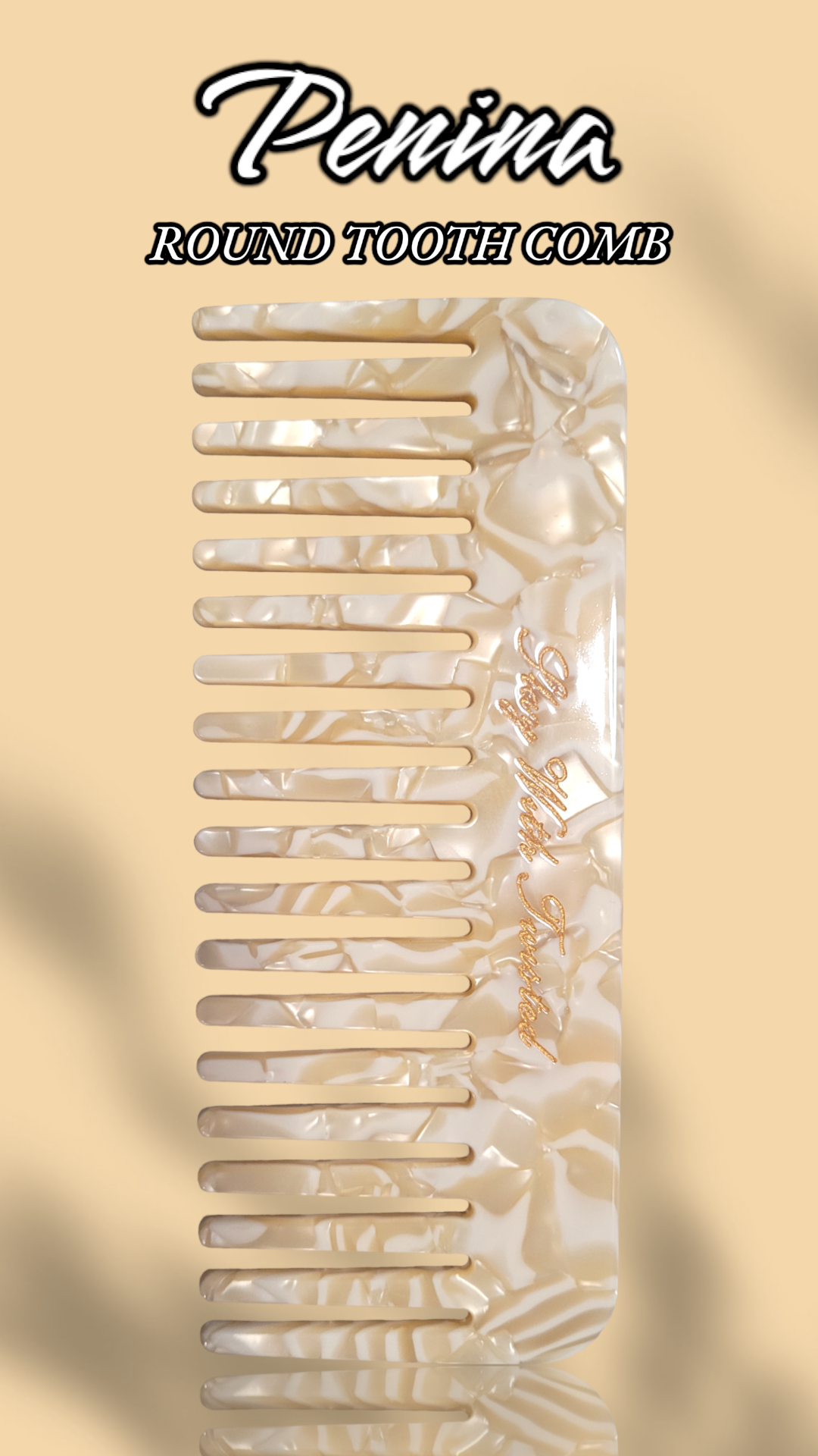 Penina Round Tooth Comb | Acetate Comb