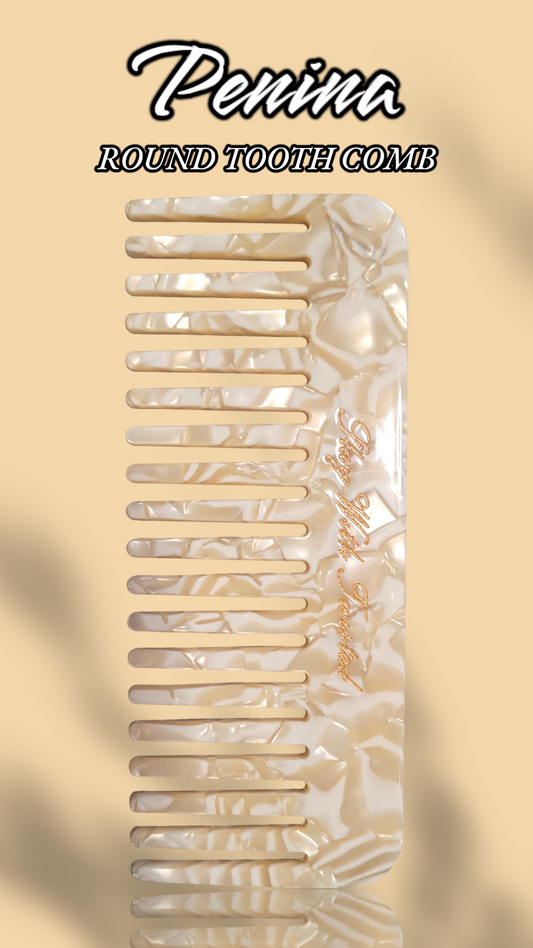 Penina Round Tooth Comb | Acetate Comb
