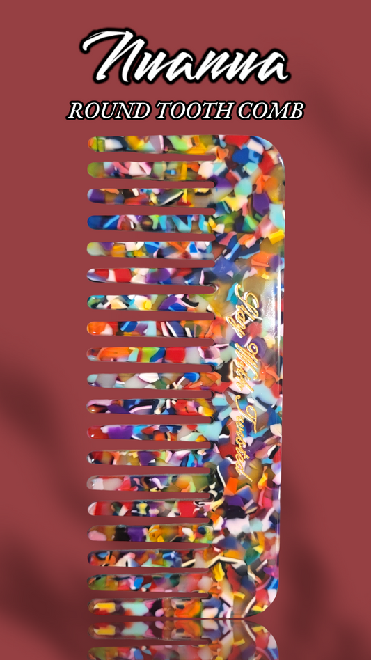 Nuanua Round Tooth Comb | Acetate Comb