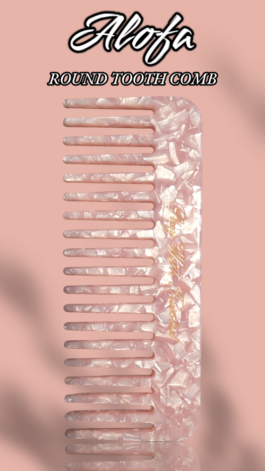 Alofa Round Tooth Comb | Acetate Comb