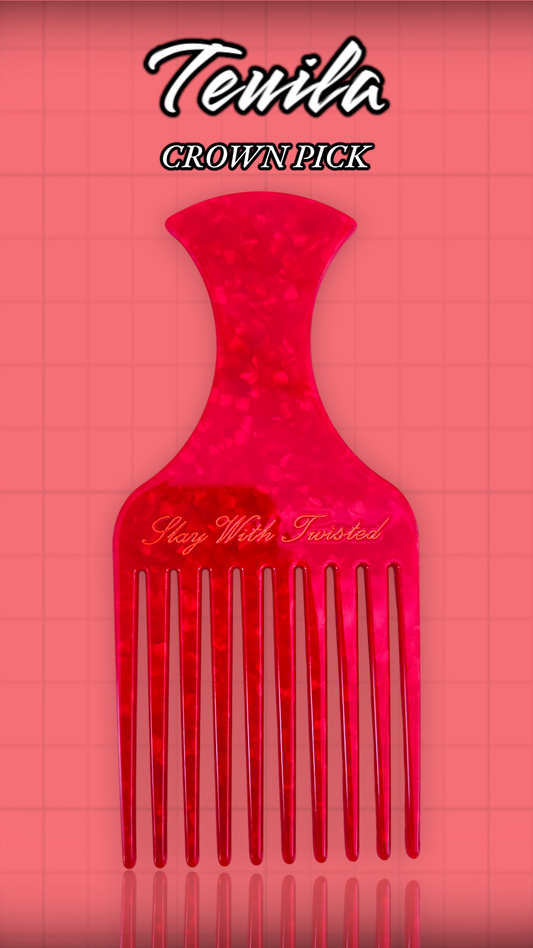 Teuila Crown Pick | Acetate Hair Comb Pick
