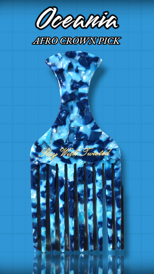 Oceania Crown Pick | Acetate Hair Comb Pick
