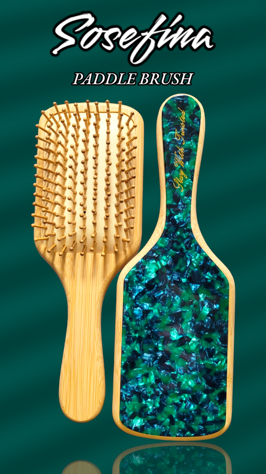 Sosefina Paddle Brush | Acetate Bamboo Brush