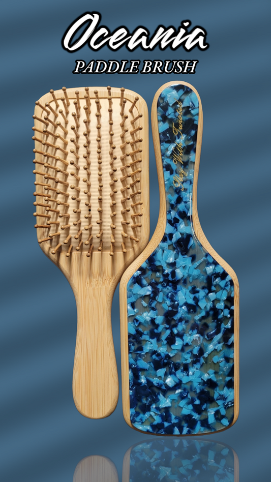 Oceania Paddle Brush | Acetate Bamboo Brush
