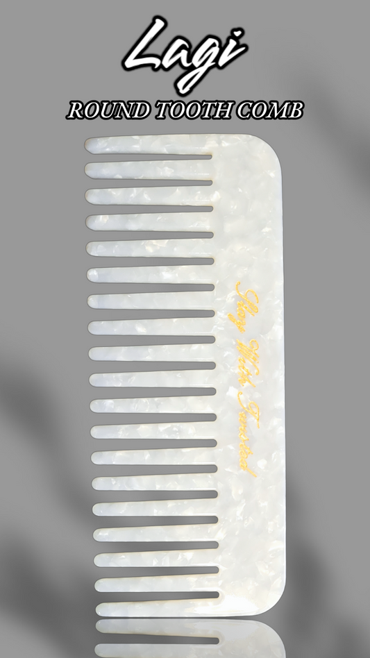 Lagi Round Tooth Comb | Acetate Comb
